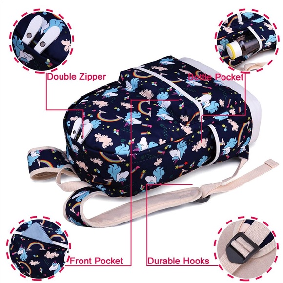 3 in 1 school Backpack - Picture 5 of 6